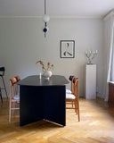 Mingle Table Oval 220 Veneer Black