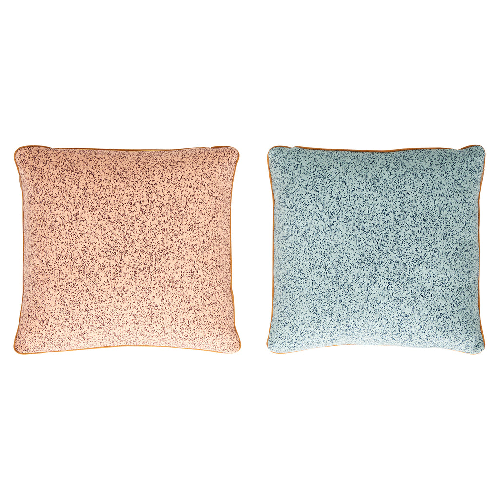 Taro Cushion - Pale Blue / Peach