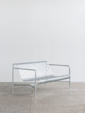 Palissade Dining Bench with Armrests - Hot Galvanised