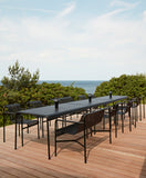 Palissade Dining Bench with Armrests - Anthracite