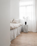 Plinth Tall - White marble carrara
