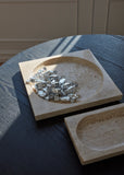 Regina Square Dish - Travertine