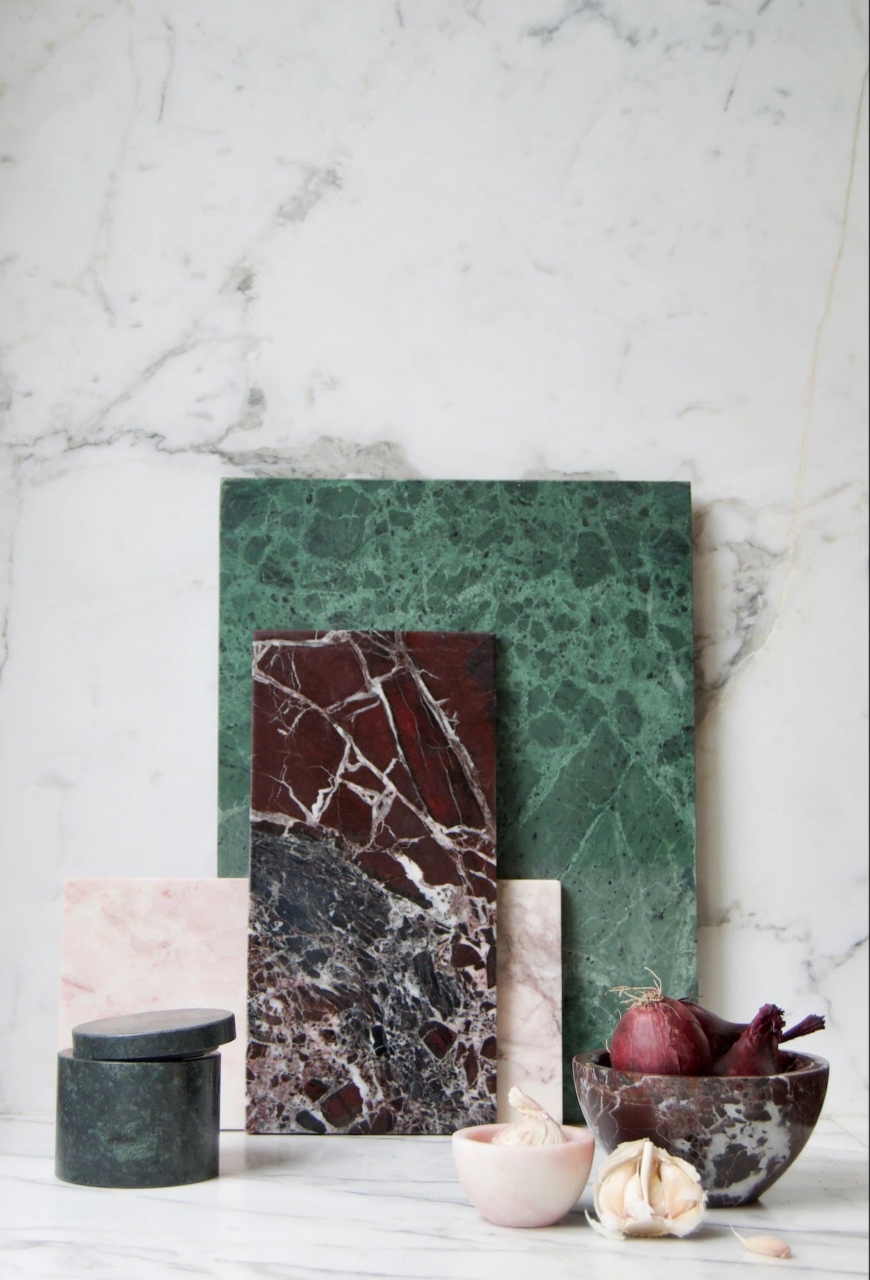 Burgundy Marble Rectangular Board S