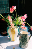 Sobremesa Stripe Vase Large - Green, Yellow