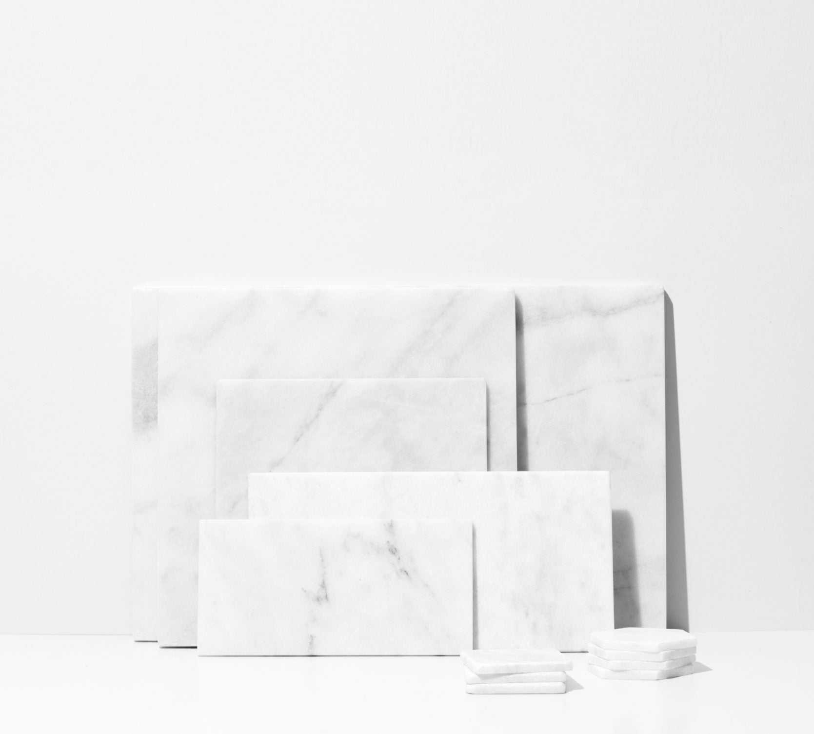 White Marble Square Board M