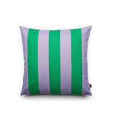 Pernă Stripes L - Verde/ mov