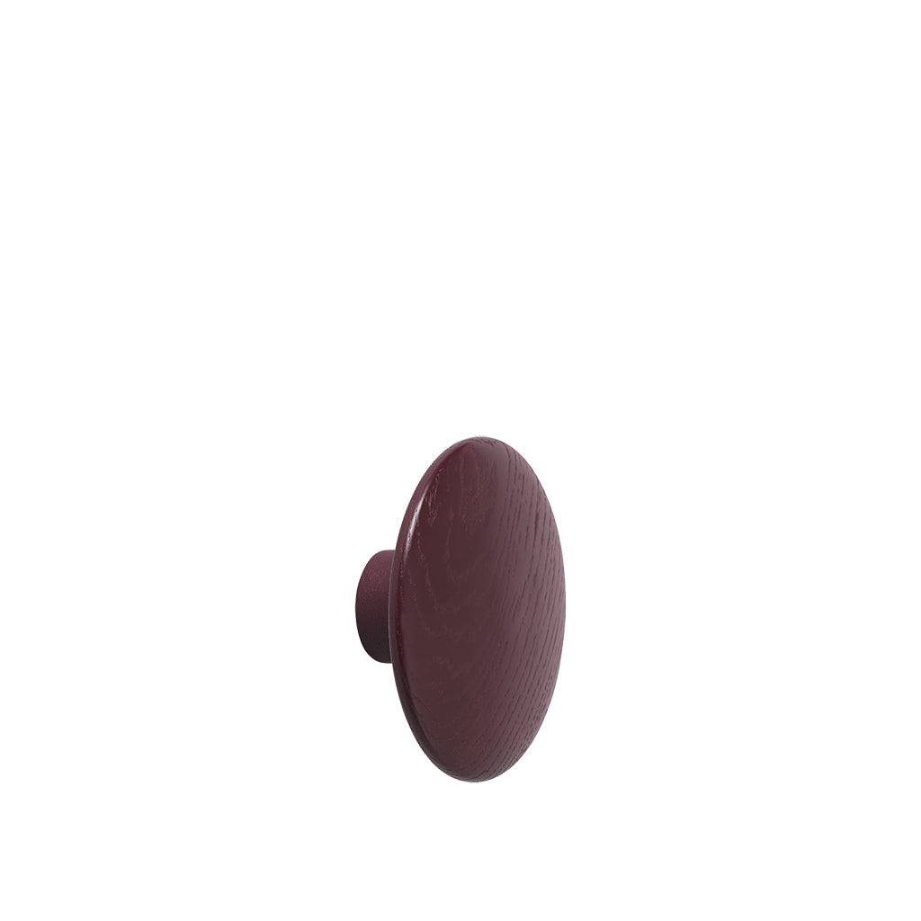 Dots Wood - Burgundy