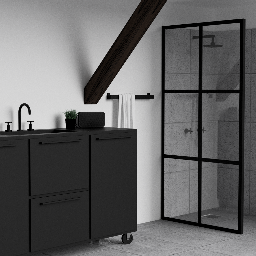 Towel Hanger - Black