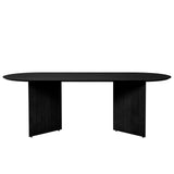 Mingle Table Oval 220 Veneer Black