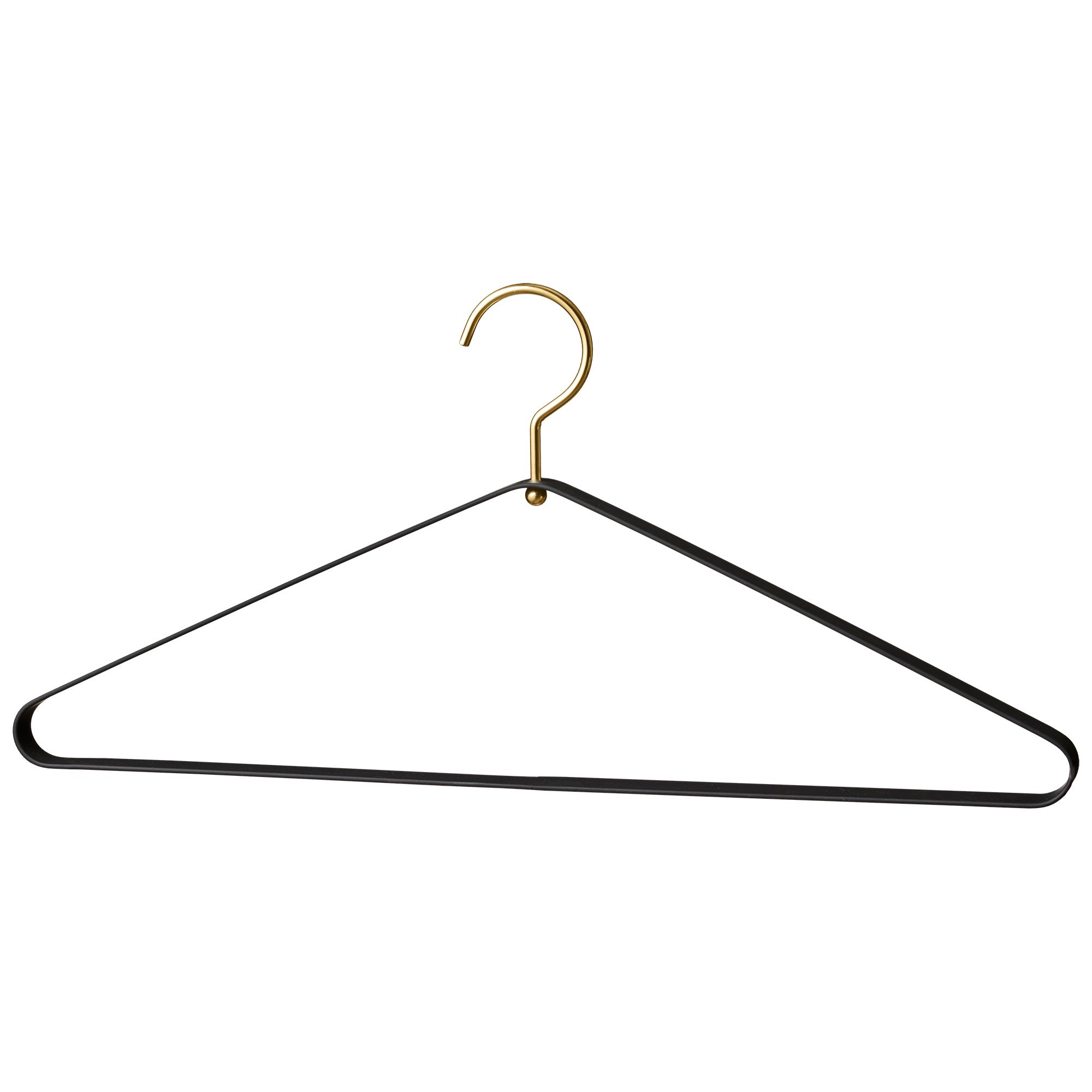 Vestis Hanger Black/Brass - Set of 2