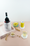 White Marble Wine Cooler