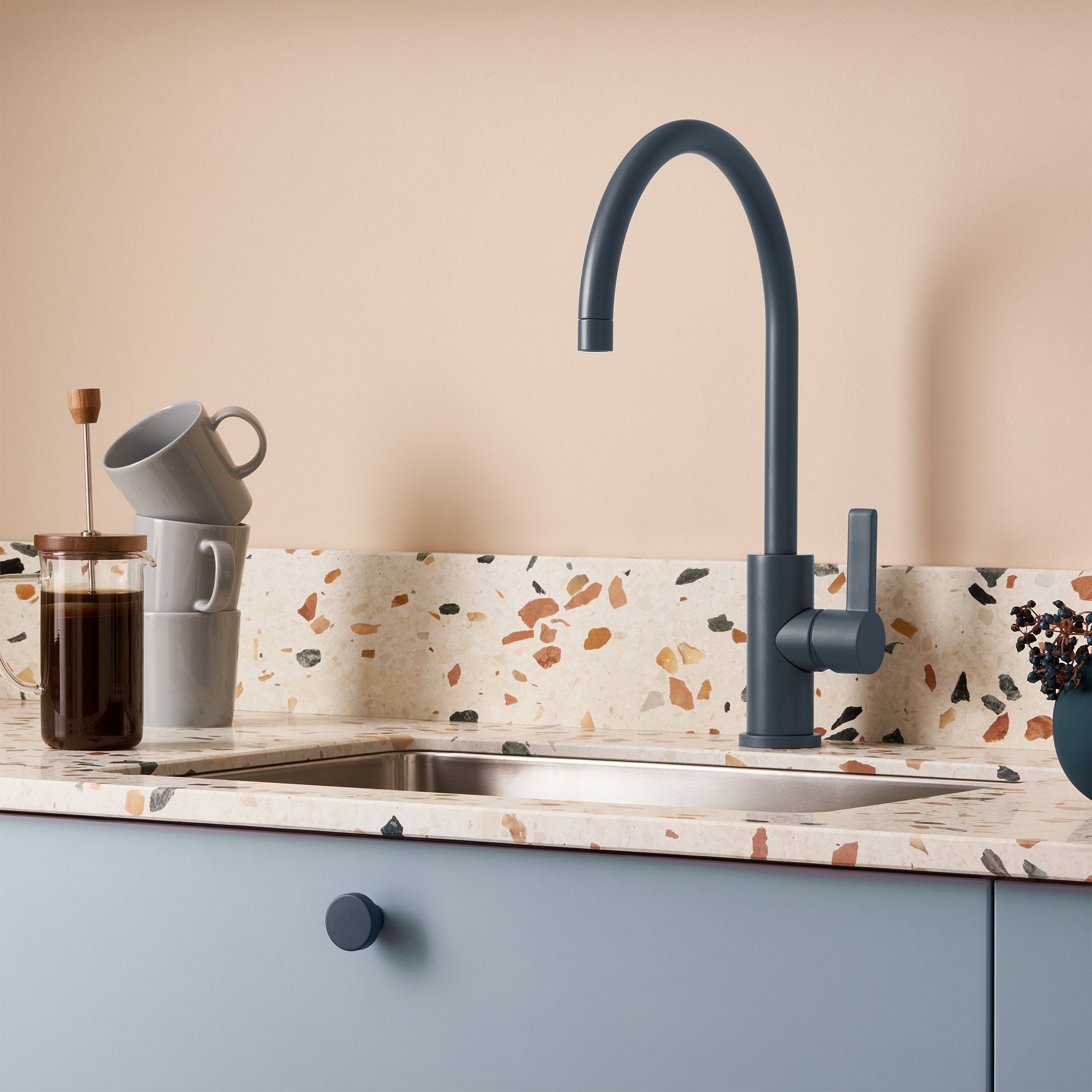 Knob Circular Blue