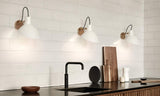 VV Cinquanta Wall - Brass mount, White reflector