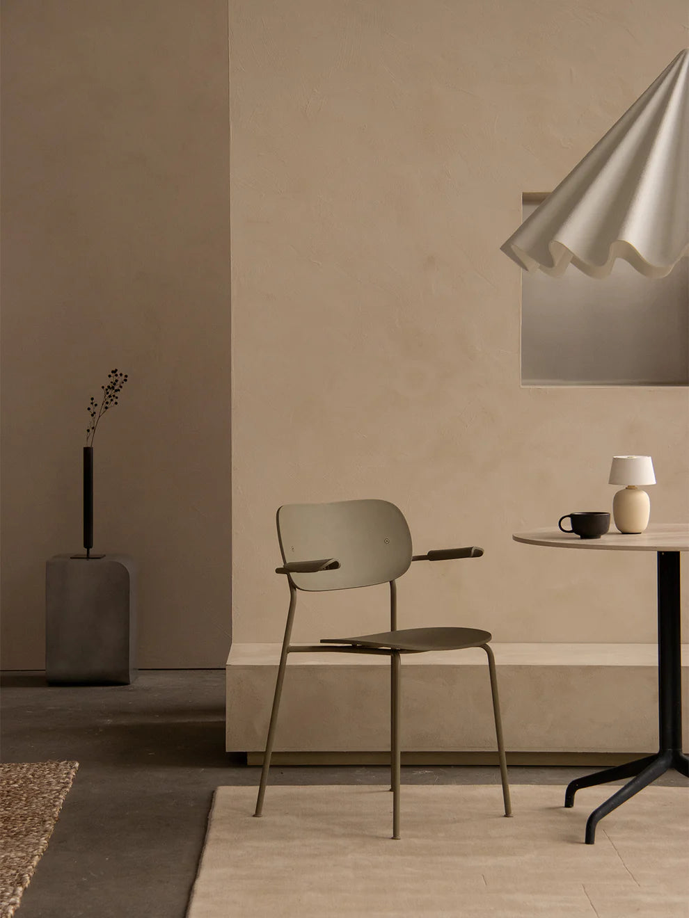 Co Dining Chair, Outdoor - Olive