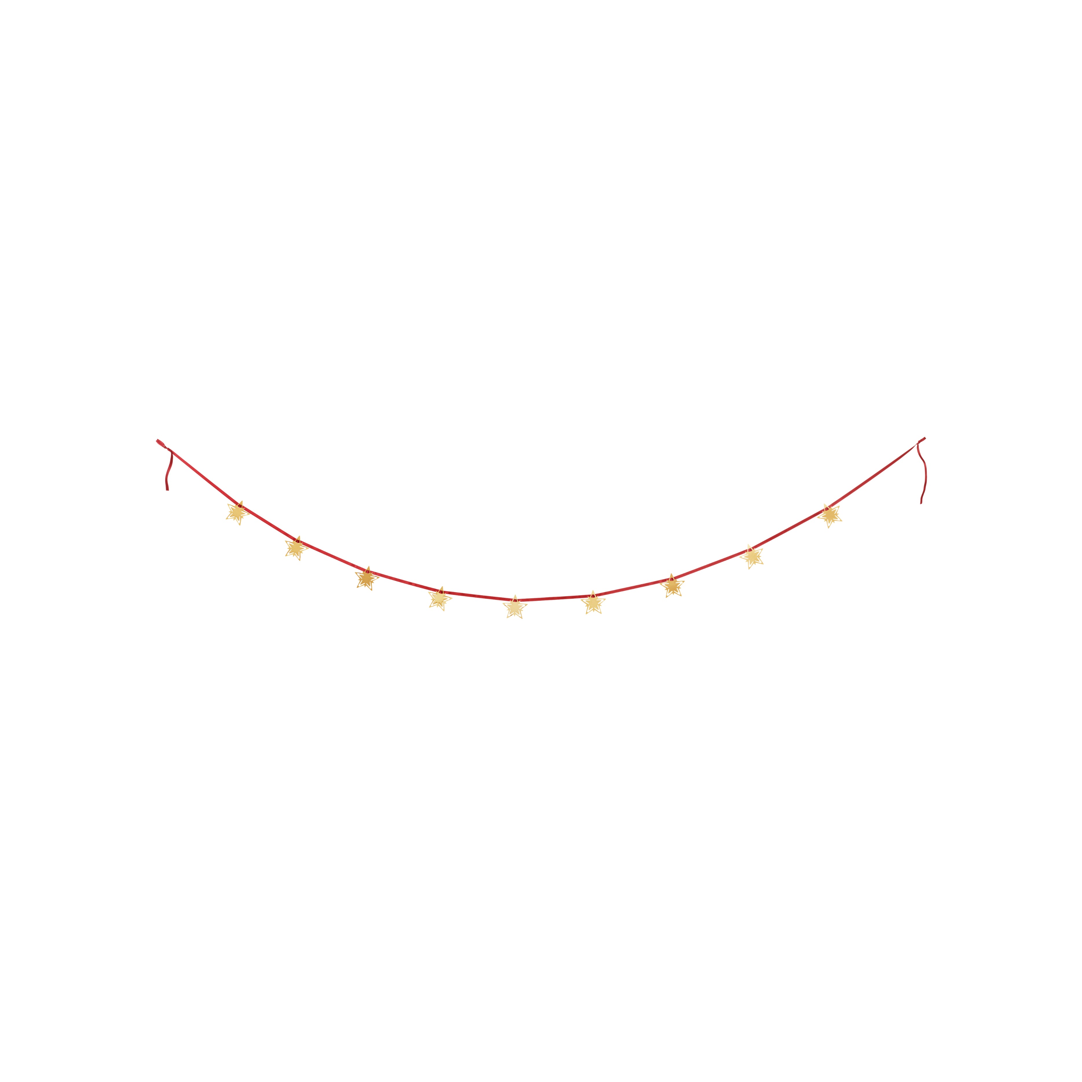 Classic Christmas Star Garland