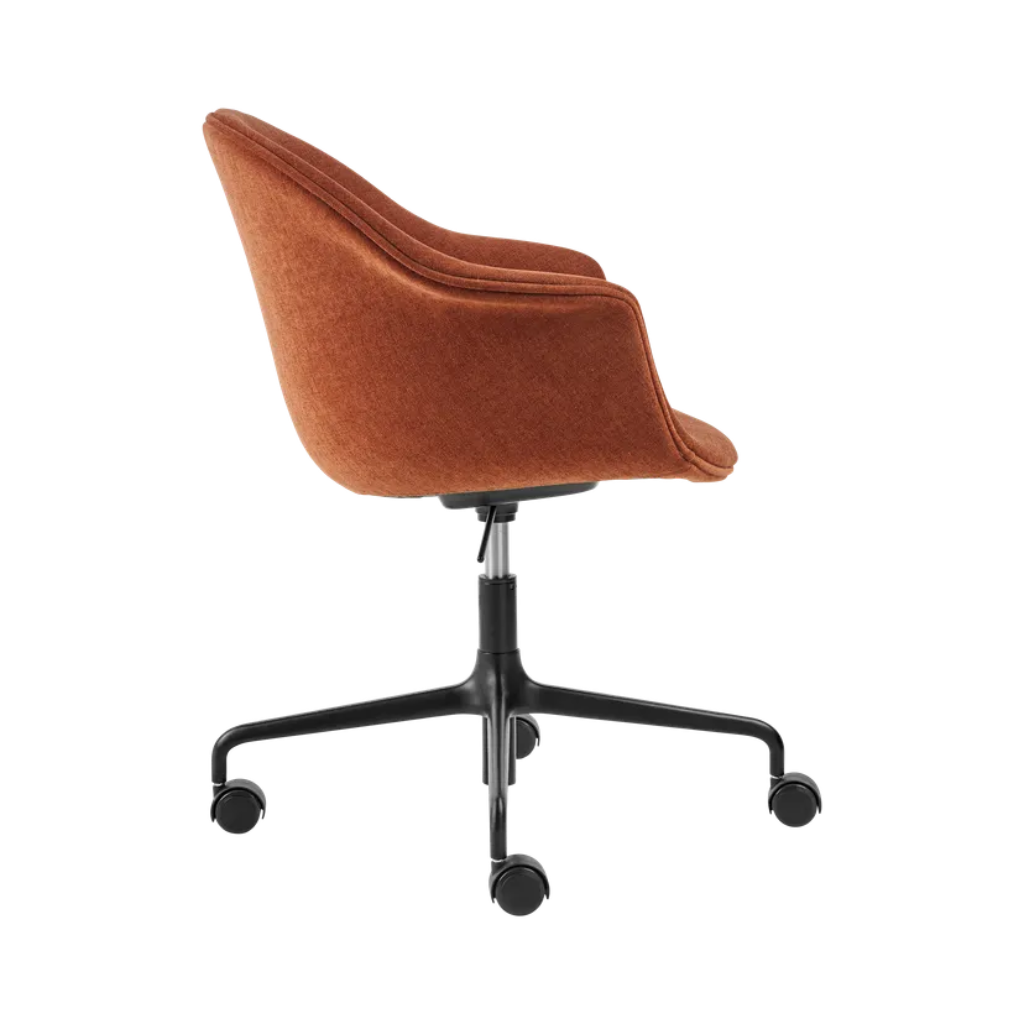 Bat Meeting Chair - Fully Upholstered, Height adjustable 4-star base w. castors
