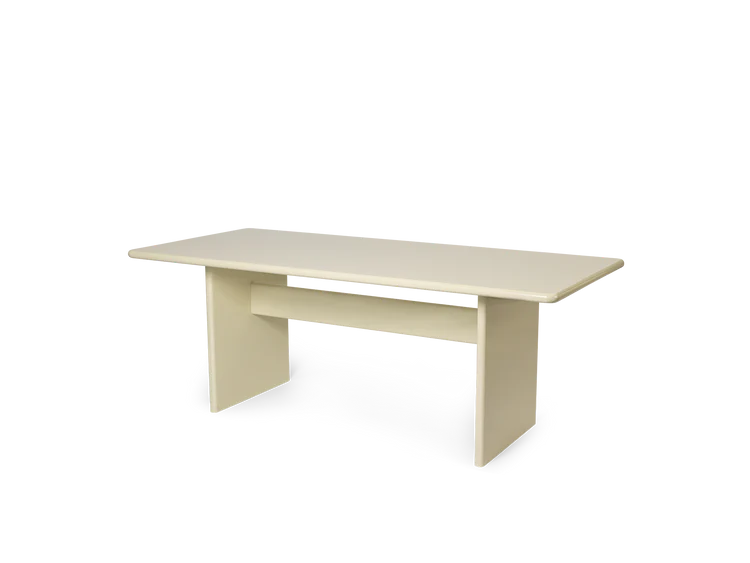 Rink Dining Table - Eggshell