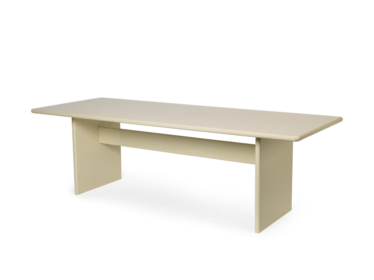 Rink Dining Table - Eggshell