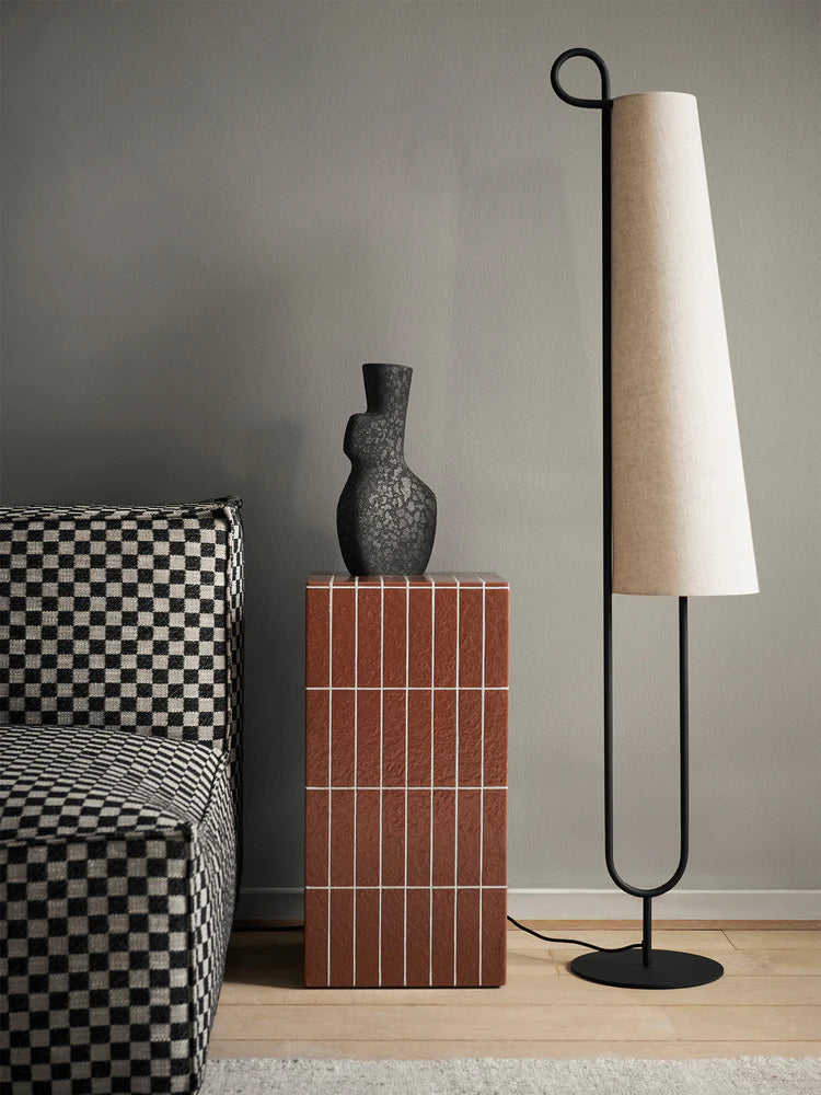 Ancora Floor Lamp Black/Natural