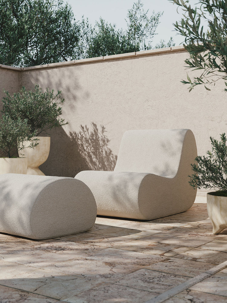 Rouli Pouf - Pure Bouclé Off-white
