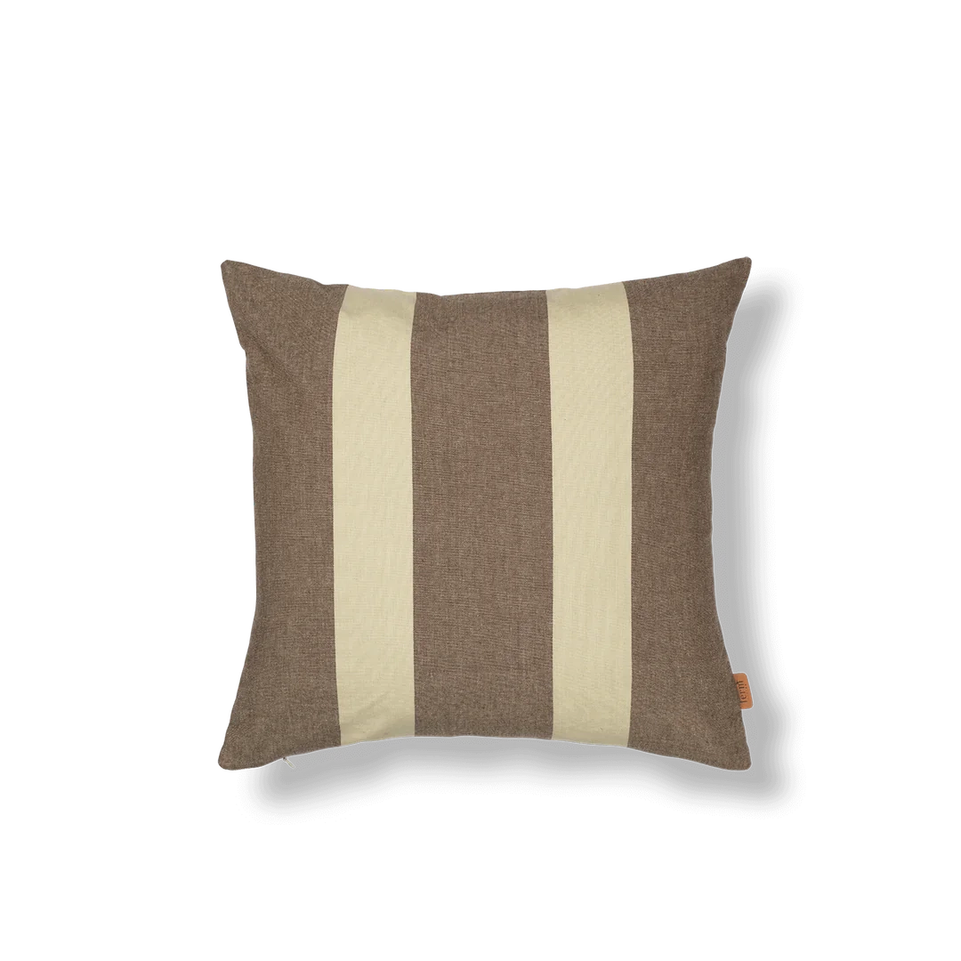 Strand Outdoor Cushion Cover - Carob Brown/Parchment