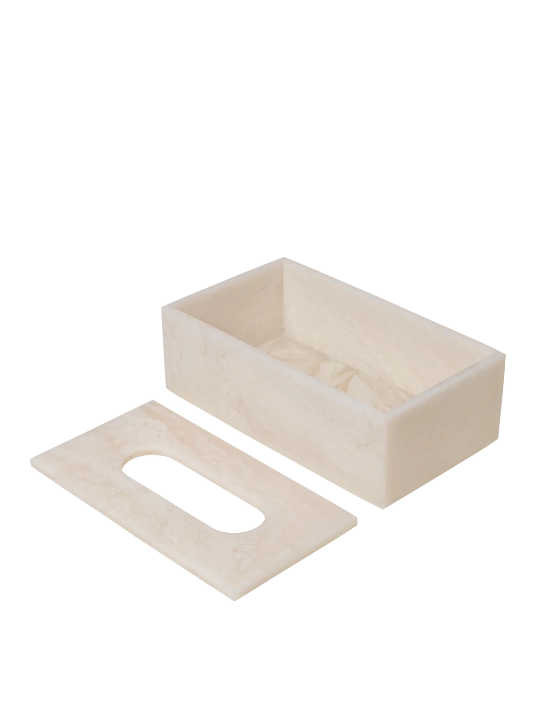 Mist Tissue Box - Pearl