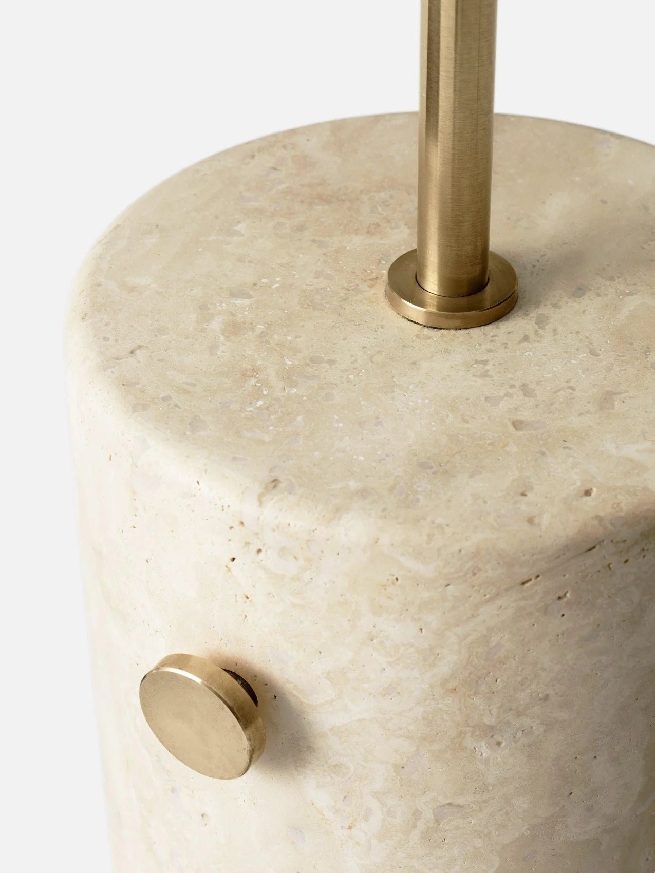 JWDA Floor Lamp - Travertine | Brushed Brass