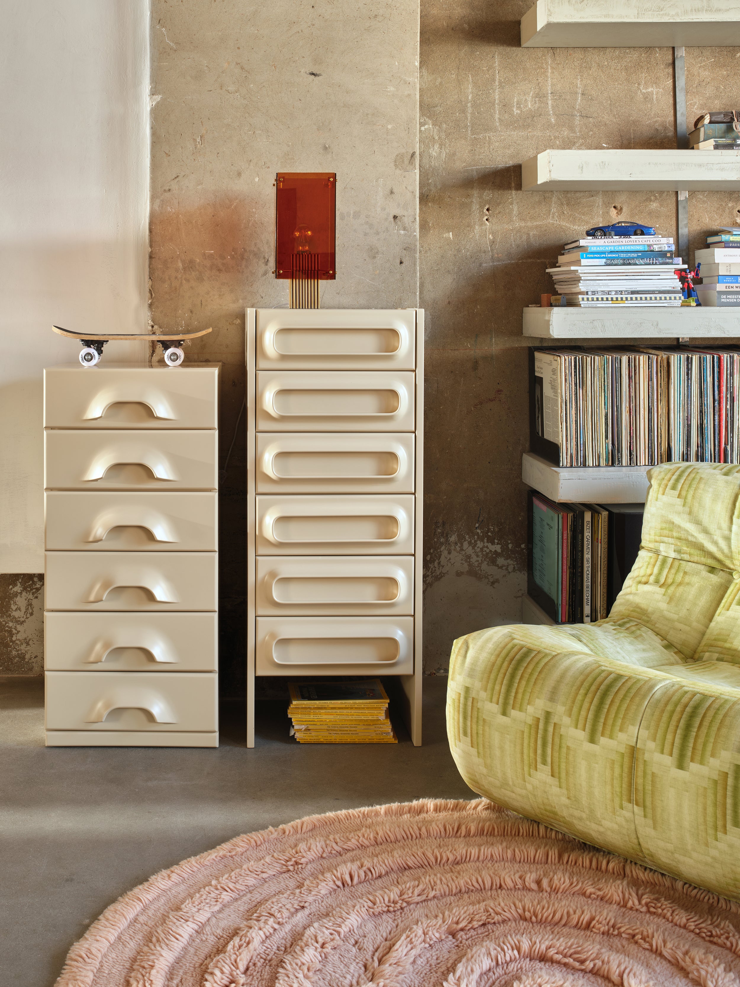 Chest of 6 drawers - Cream