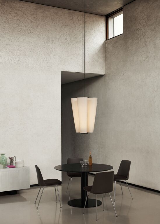 Bella SC115 Chandelier - Bronzed & Soft Canvas