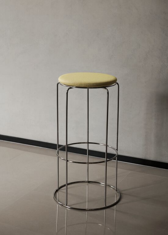 Scaun de bar Wire VP16 - Mirror Polished Steel
