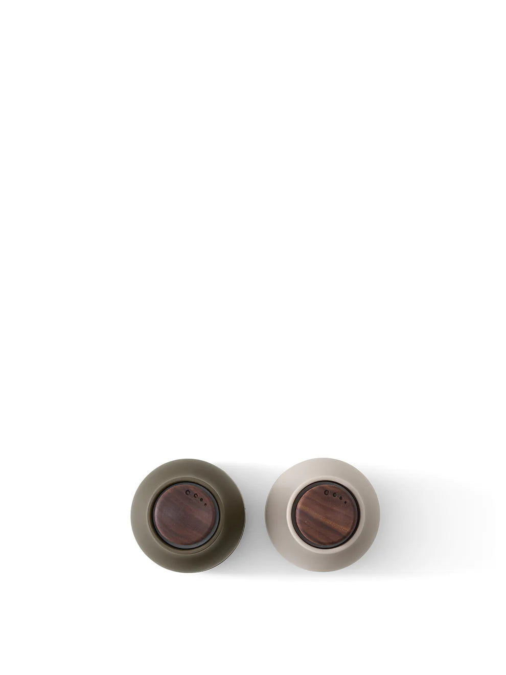 Bottle Grinder Small, 2-Piece - Hunting Green, Beige - Walnut Lid