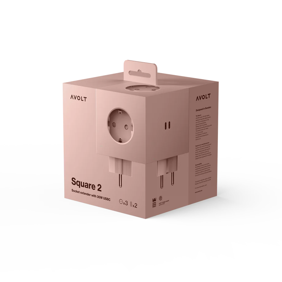 Square 2 USB-C - Old Pink