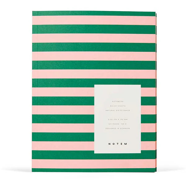 UMA Notebook, Medium - Green & Rose