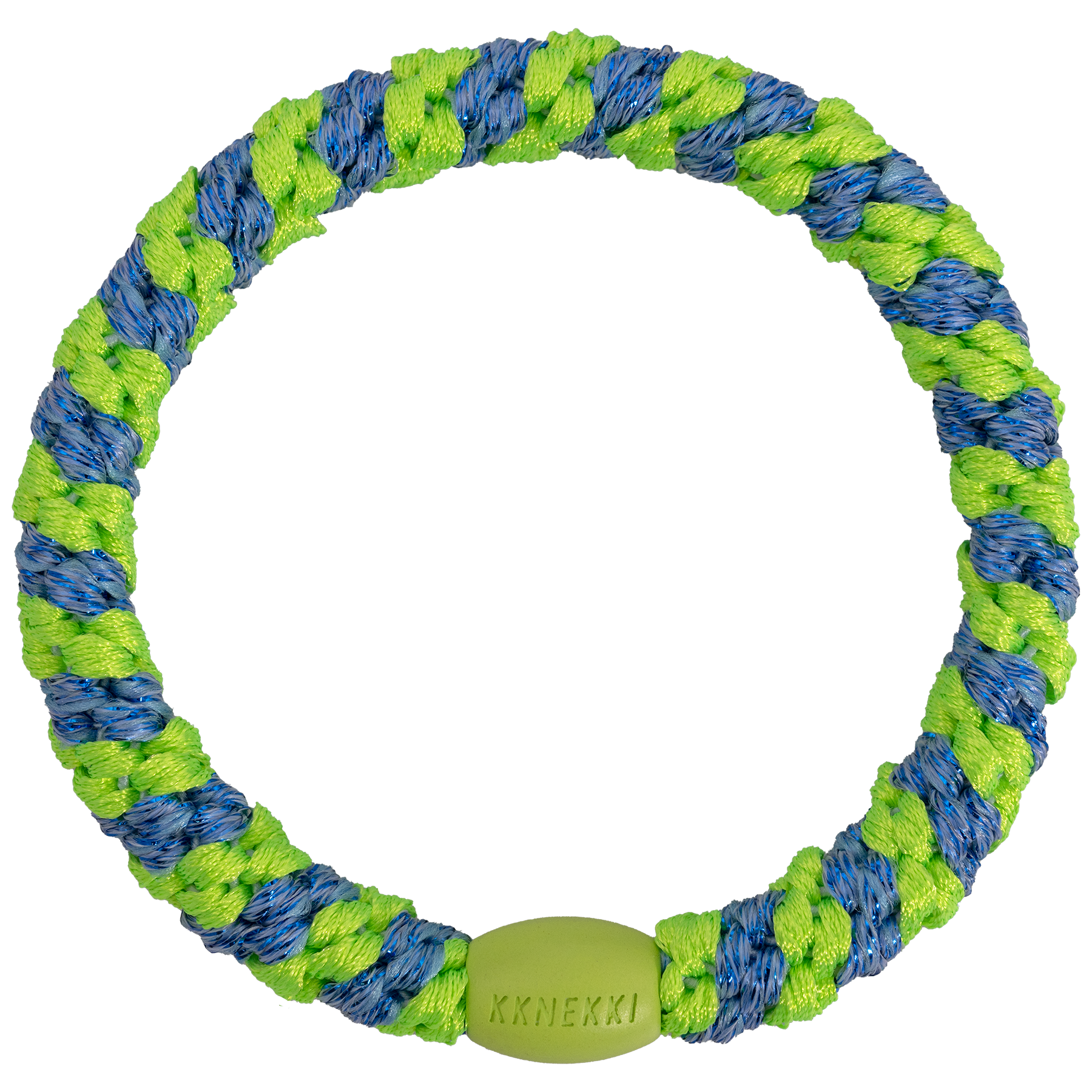 Kknekki - Stripe lime green ocean glitter