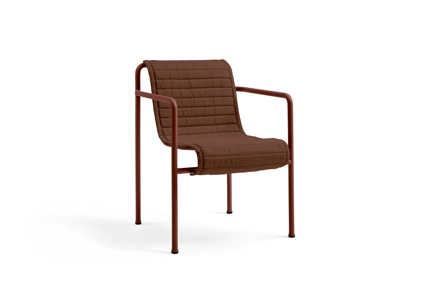 Quilted Cushion for Palissade Dining Armchair - Iron Red