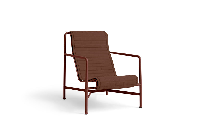 Quilted Cushion for Palissade Lounge Chair High - Iron Red