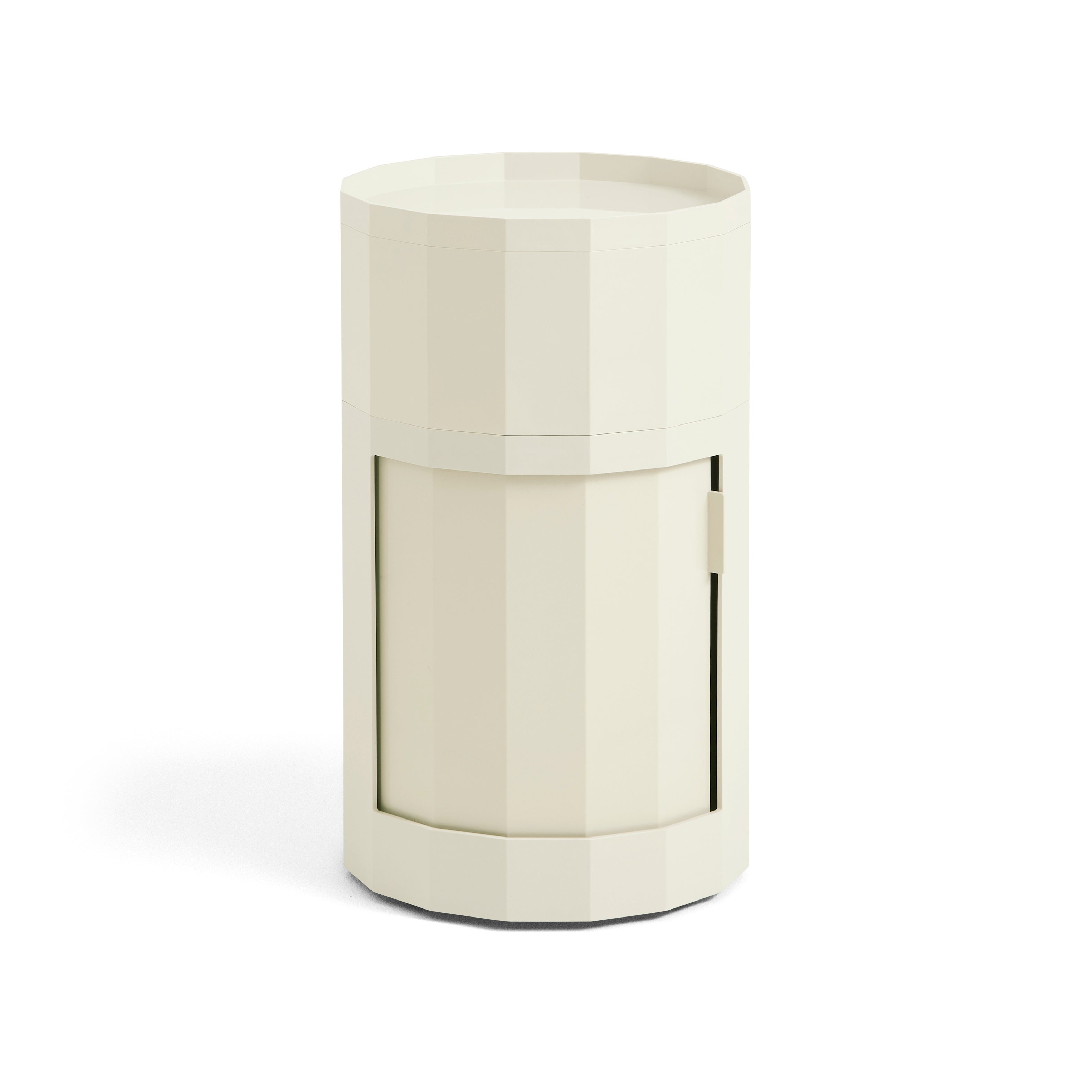 Facet Cabinet 101 incl. feet and castors - Eggshell