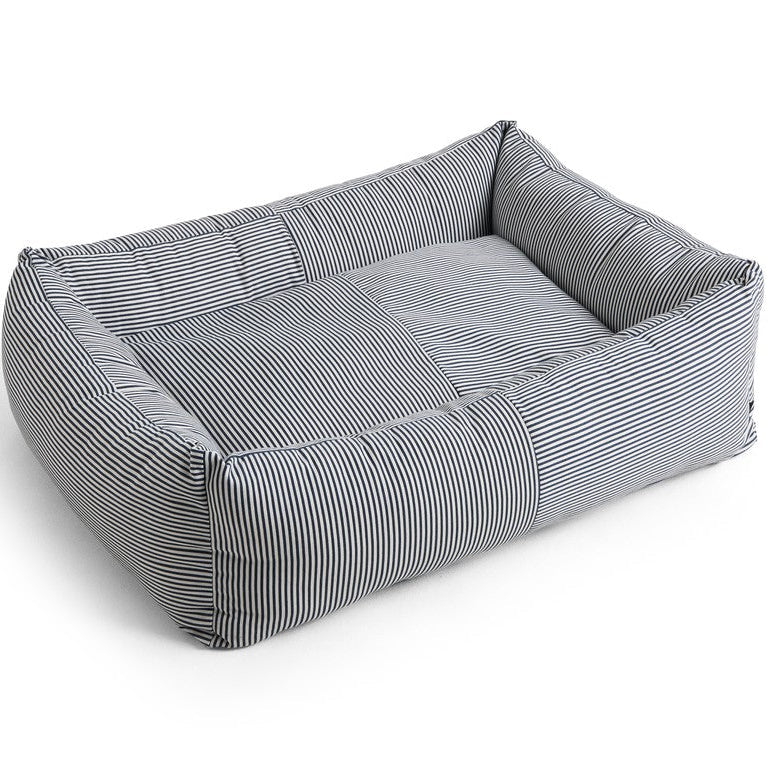 HAY Dogs Bed Zip - Blue and white stripe
