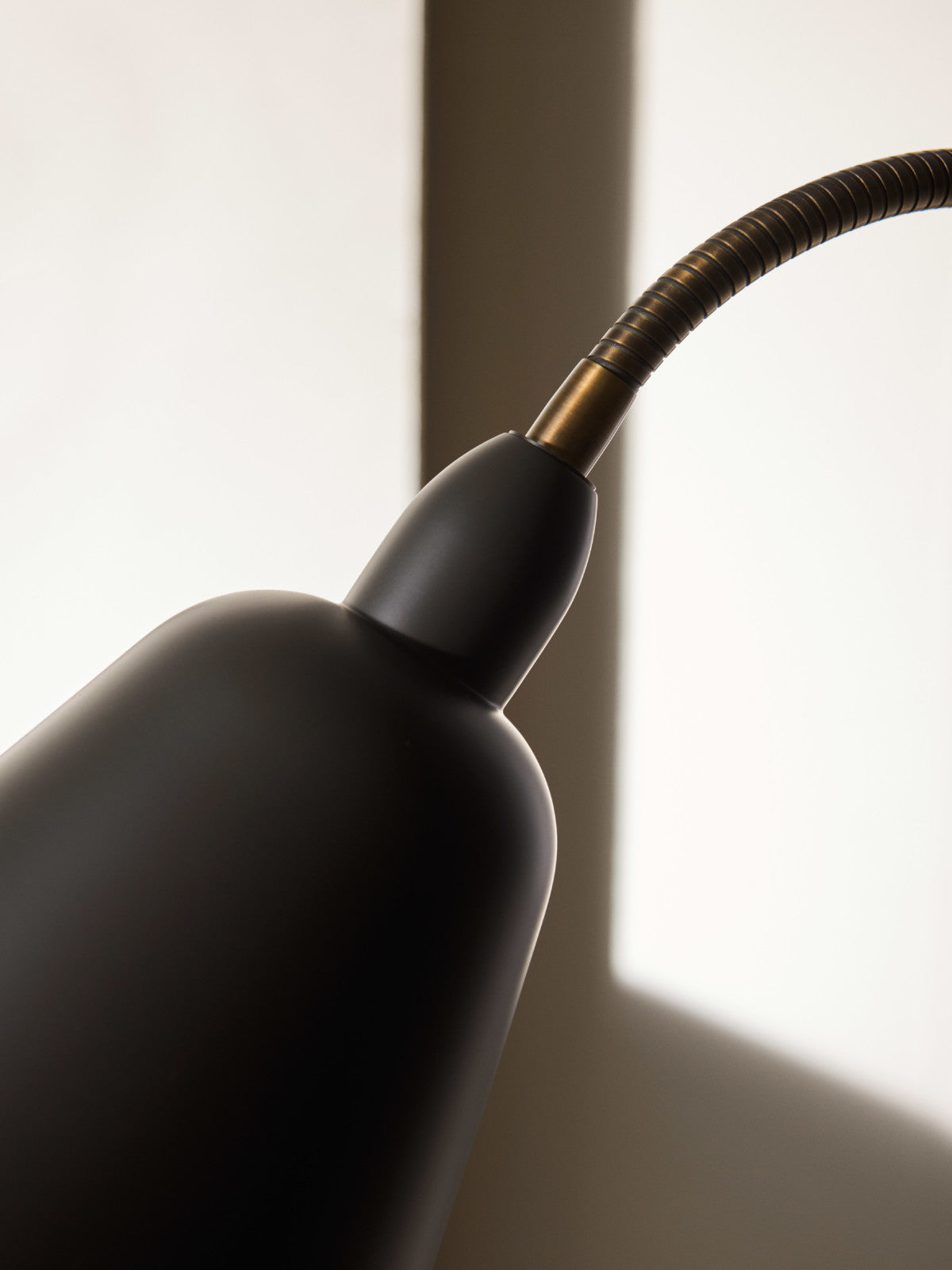 Bellevue AJ7 Floor Lamp - Stone Grey & Bronzed Brass