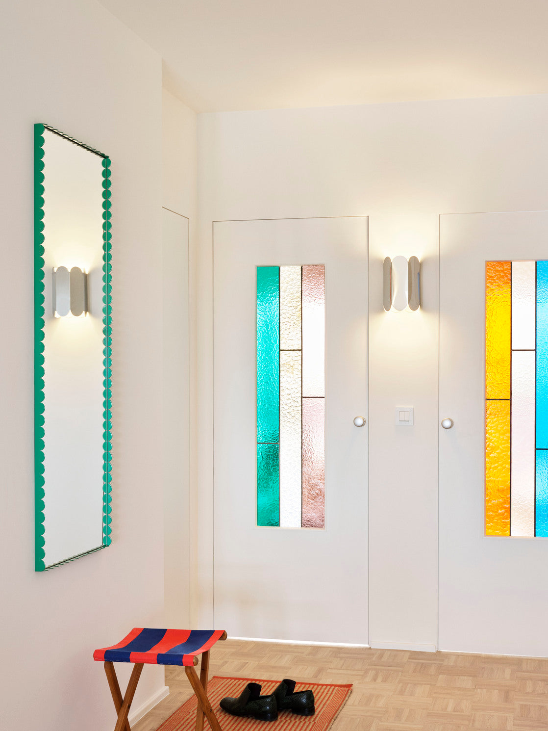 Arcs Mirror Rectangle M - Green