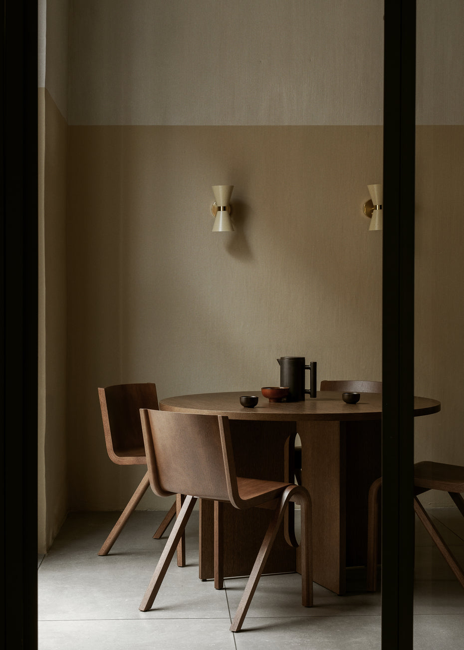 Androgyne Dining Table 120 Dark stained oak
