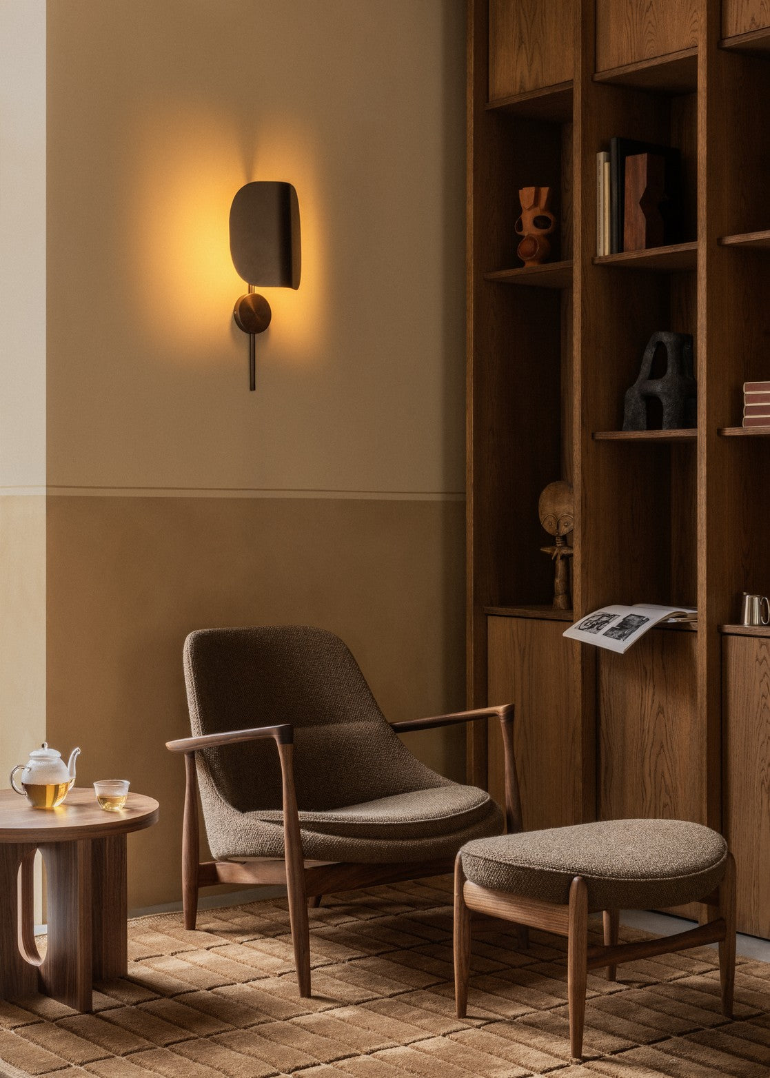 Wing Wall Lamp - Bronzed Aluminium