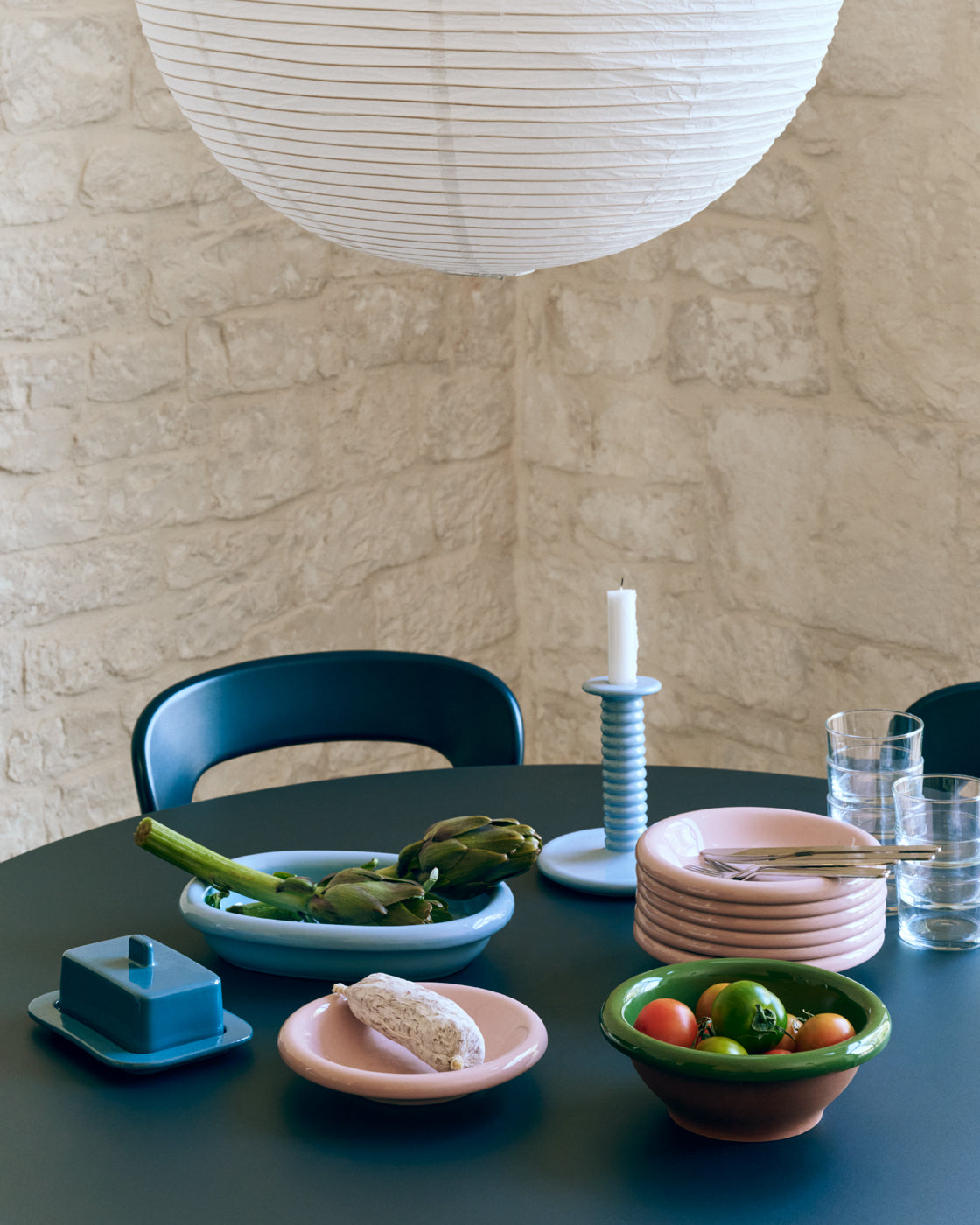 Barro Oval Dish - Small - Light blue