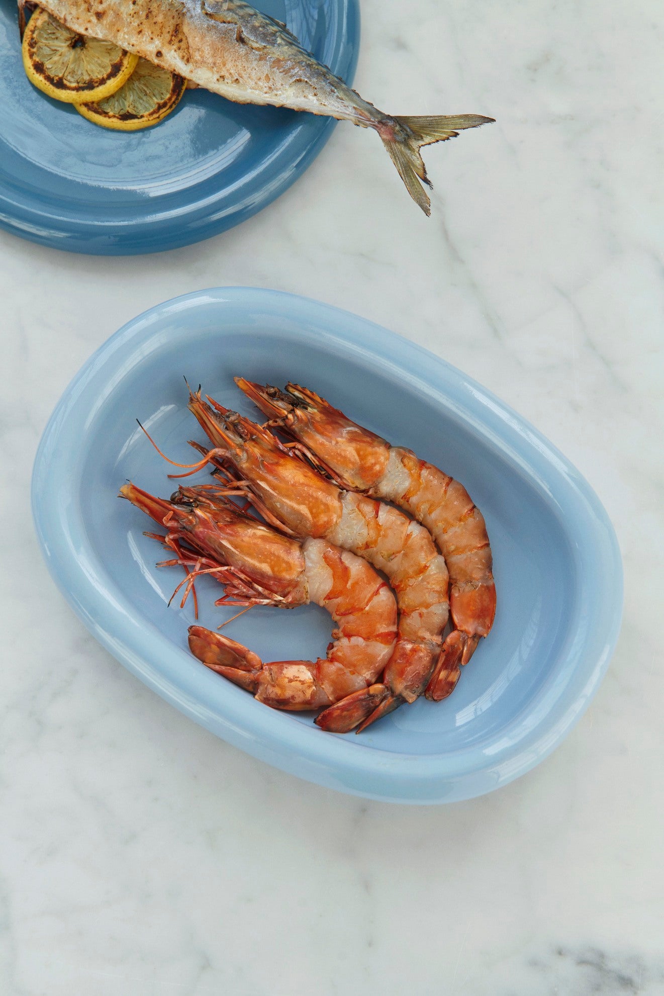 Barro Oval Dish - Small - Light blue