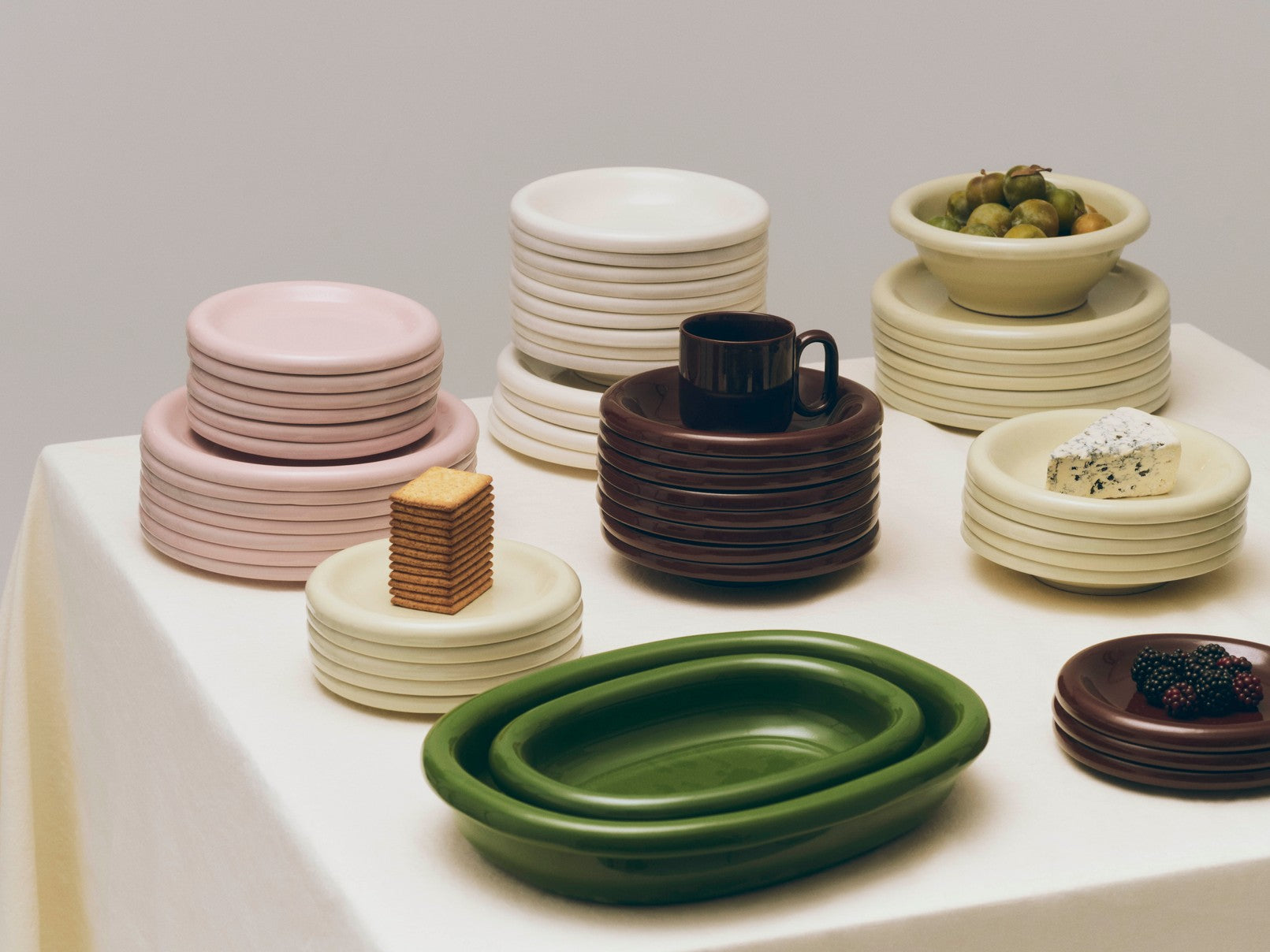 Barro Oval Dish - Green