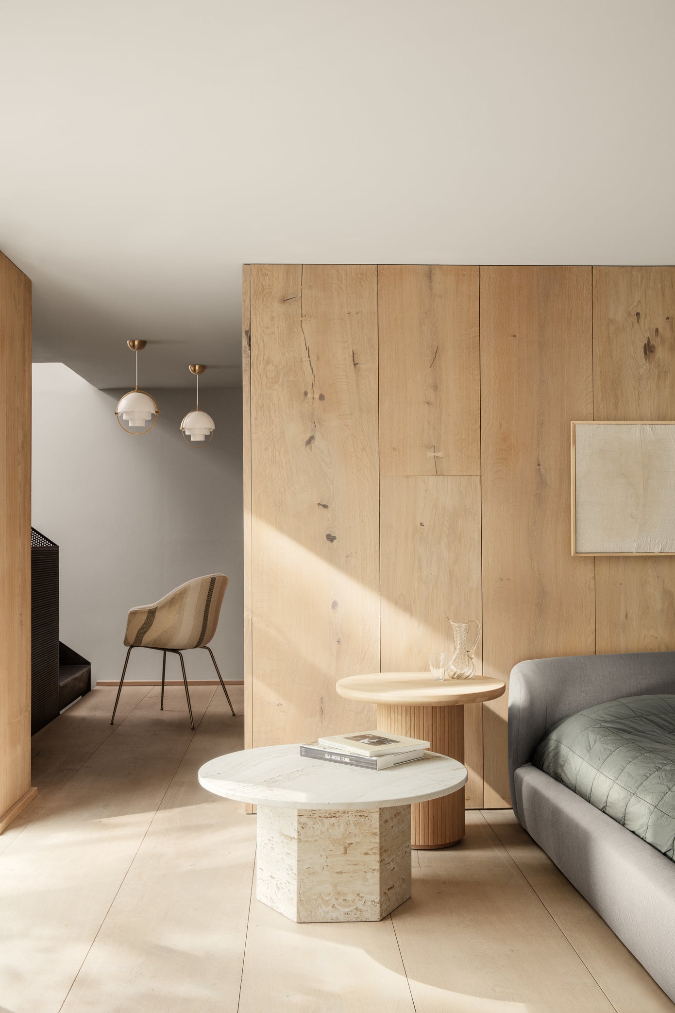 Moon Lounge Table Round - Solid Oak Oiled