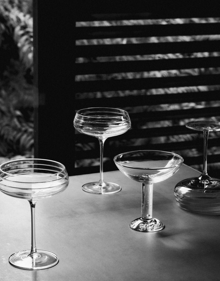 Bubble Glass, Champagne Coupe, plain top