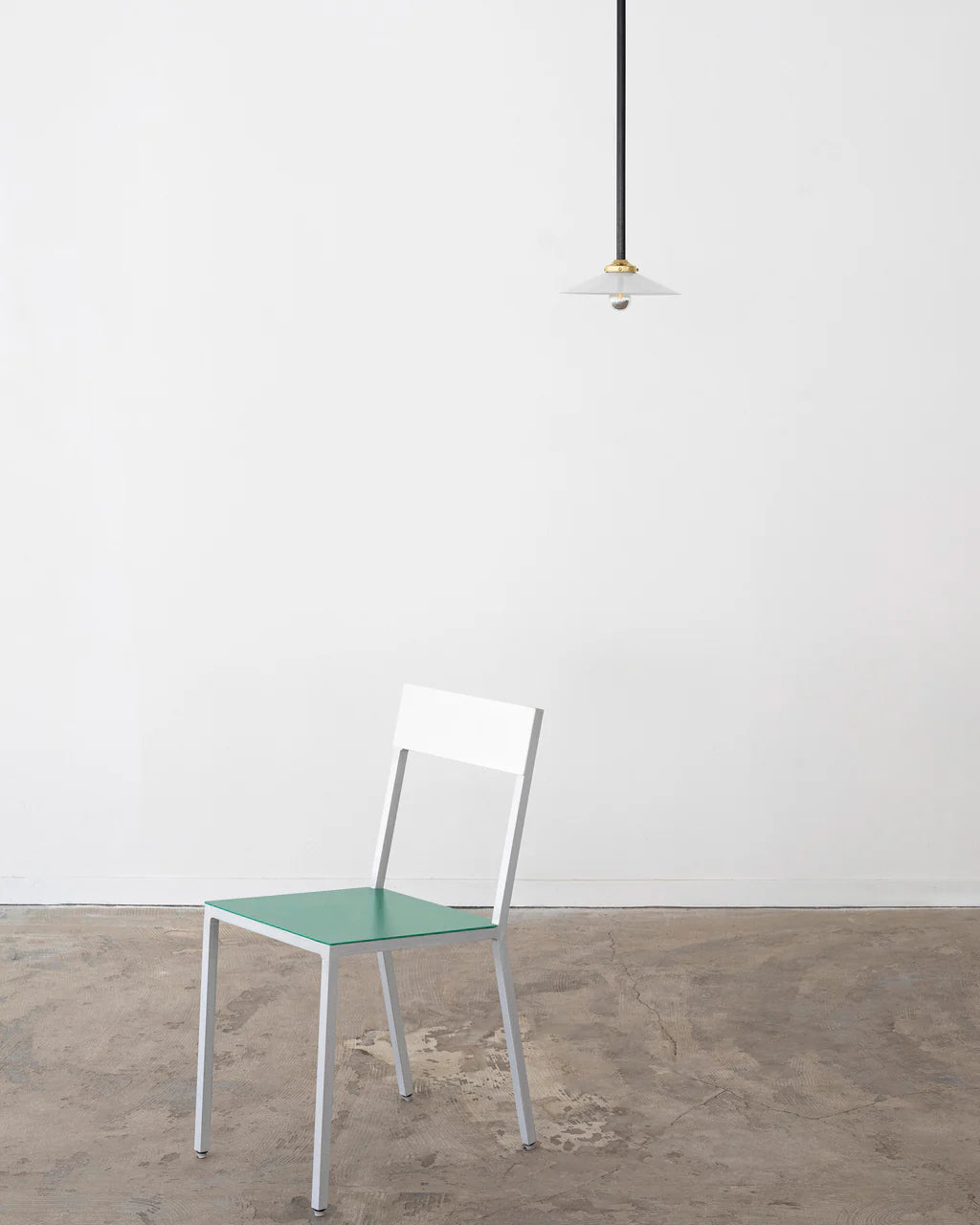 Alu chair green white