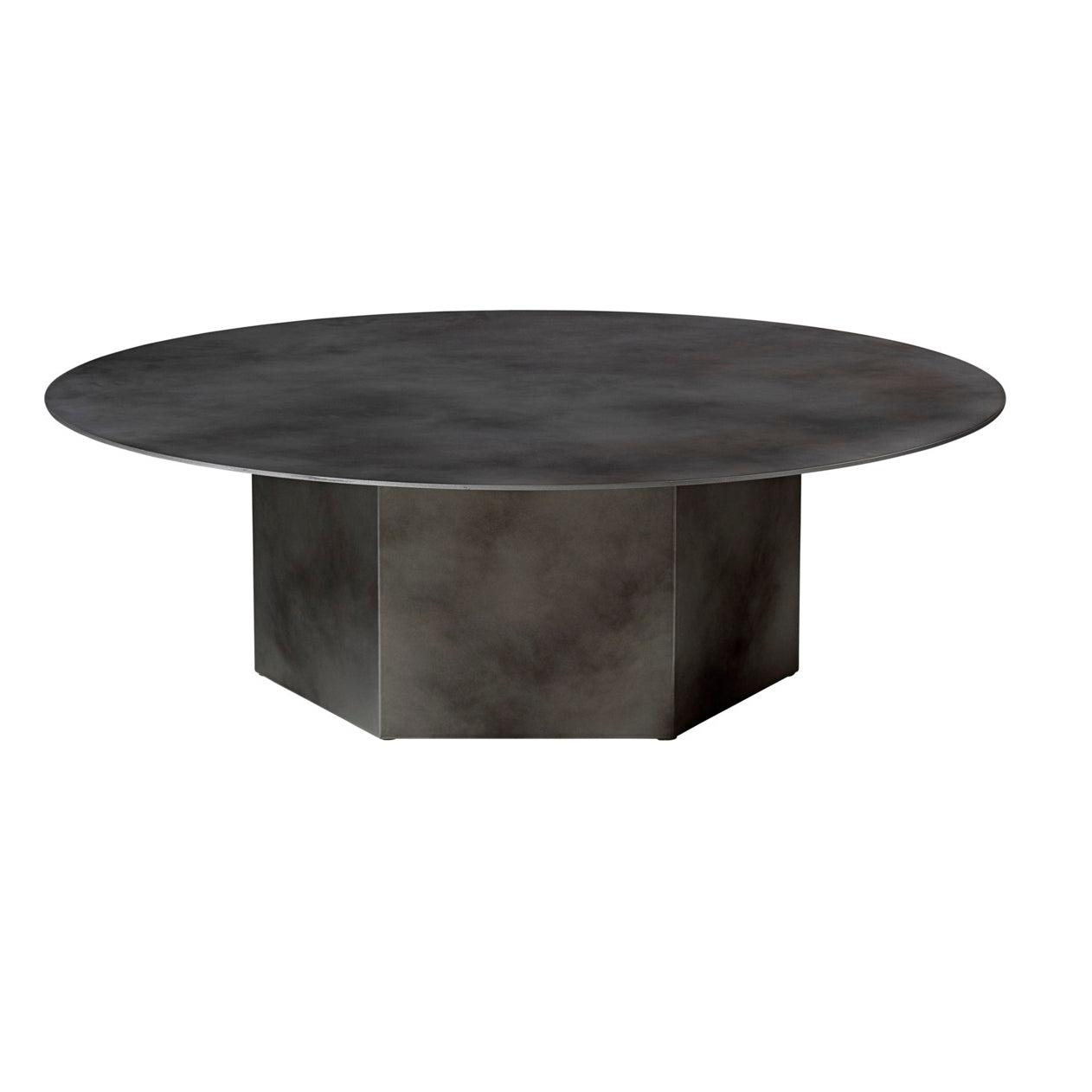 Epic Coffee Table Round - Misty Gray Steel