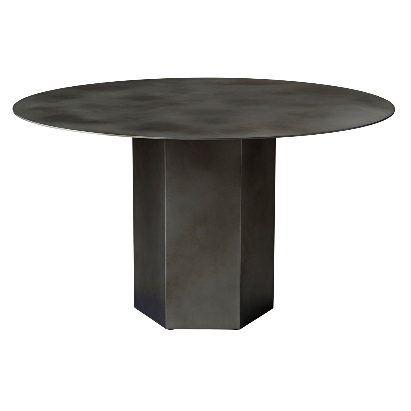 Epic Dining Table Round - Misty Gray Steel